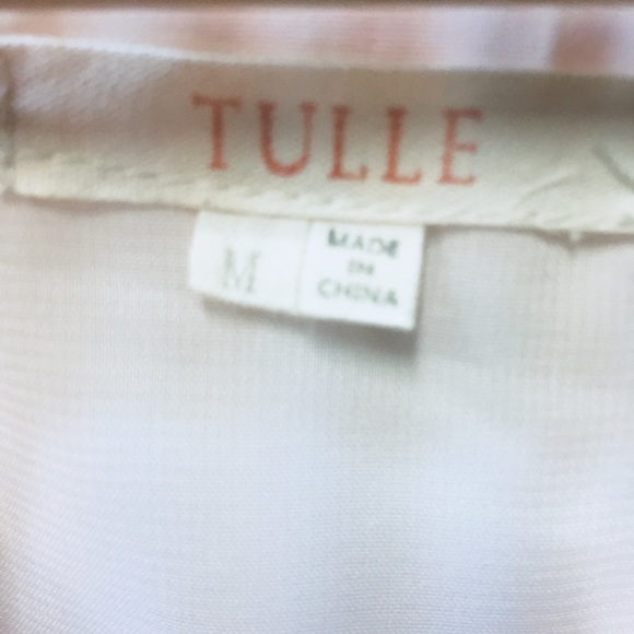 "Tulle" Powder Pink Blouse w/ Ruffles - Picture 8 of 8